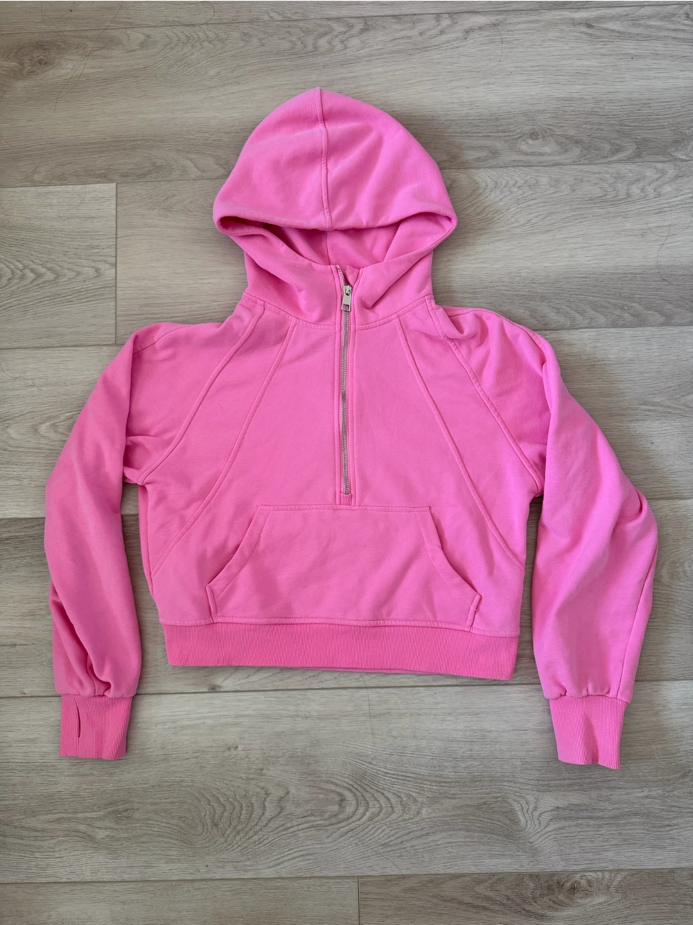 Hot Pink Zip-Up Hoodie